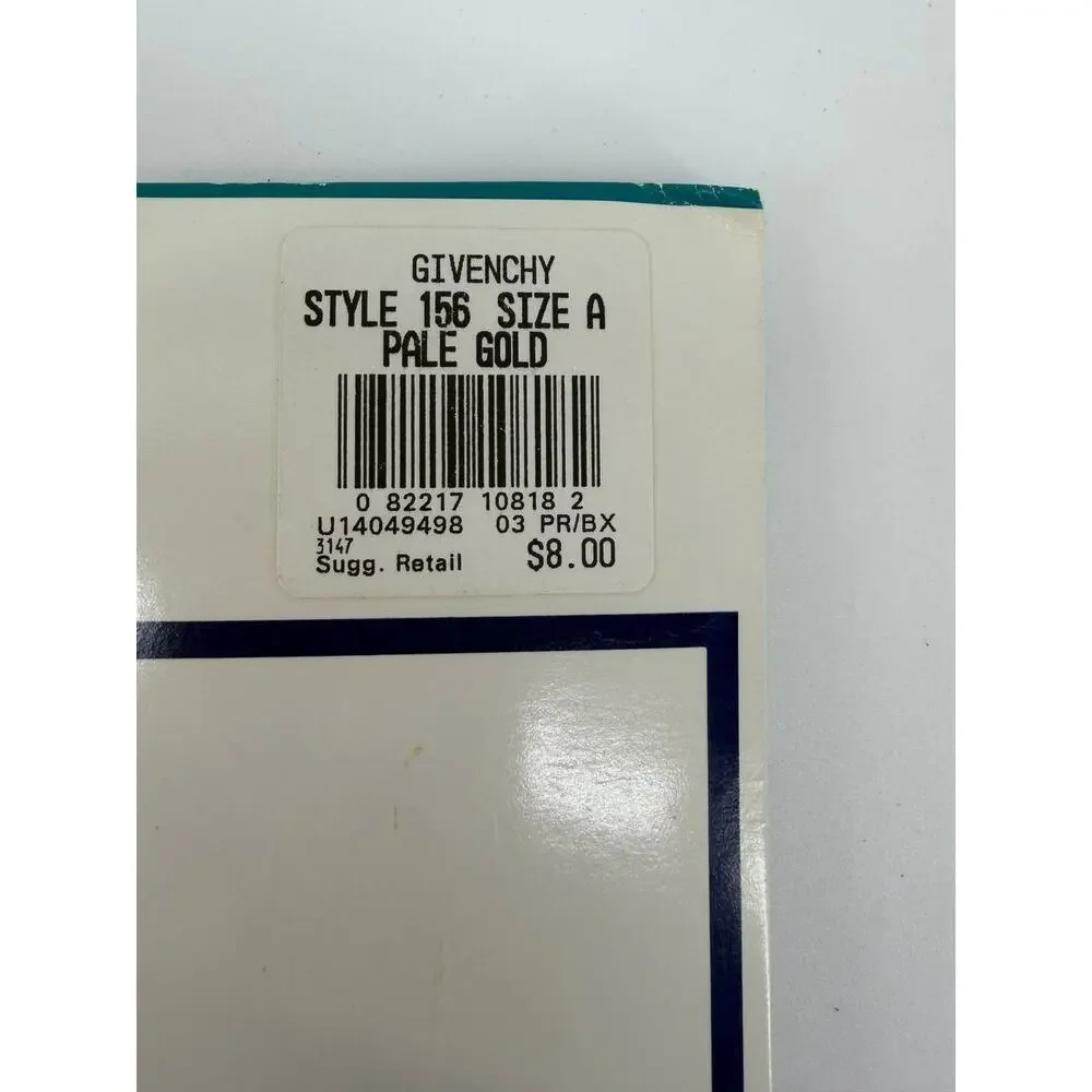 Vintage Givenchy Body Gleamers Pantyhose Pale Gold Size A 40 Denier New